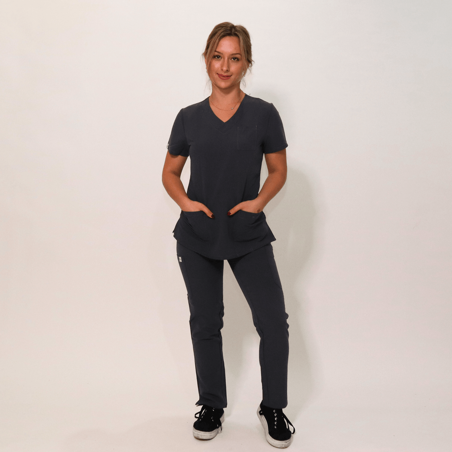 Women's Essential Charcoal Medical Scrub Pant