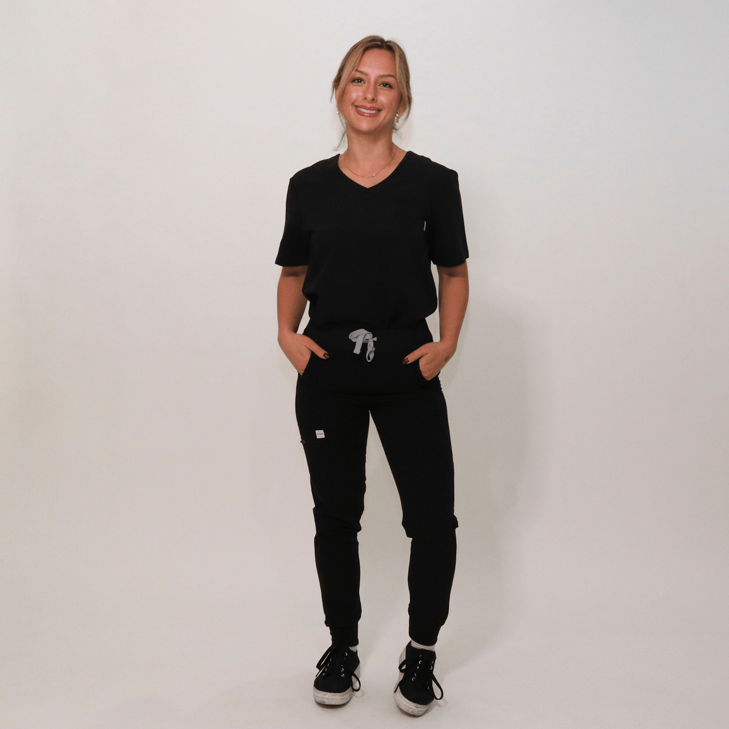 Women's Black Medical Jogger Scrub Pant