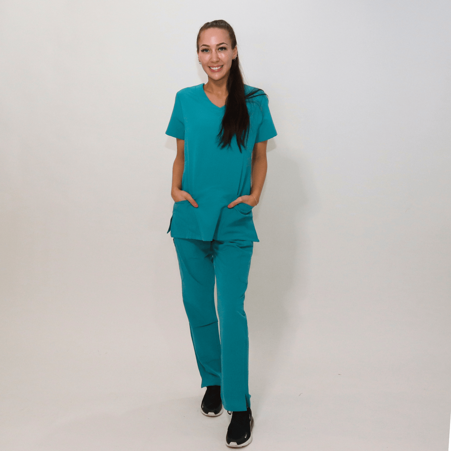 Women's Signature Teal Medical Scrub Top