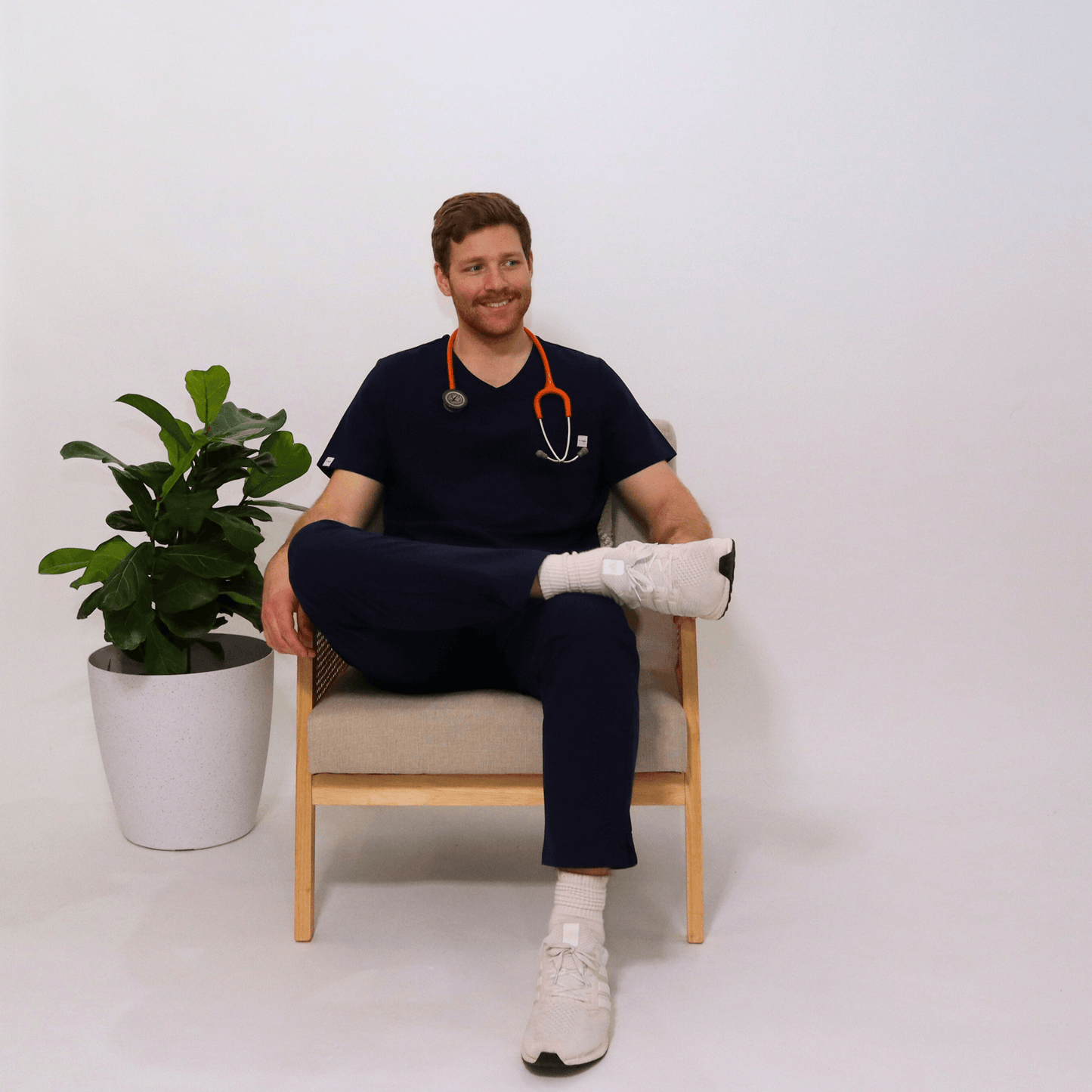 Men's Essential Navy Medical Scrub Pant