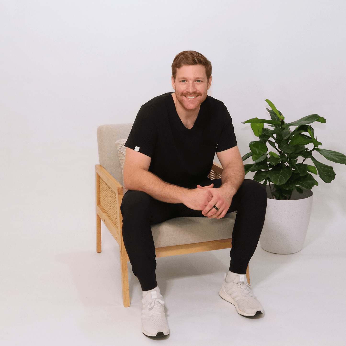 Men's Black Medical Jogger Scrub Pant