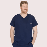 Fit Right Medical Scrubs_Comfort Fit Scrub Top_Navy2.png