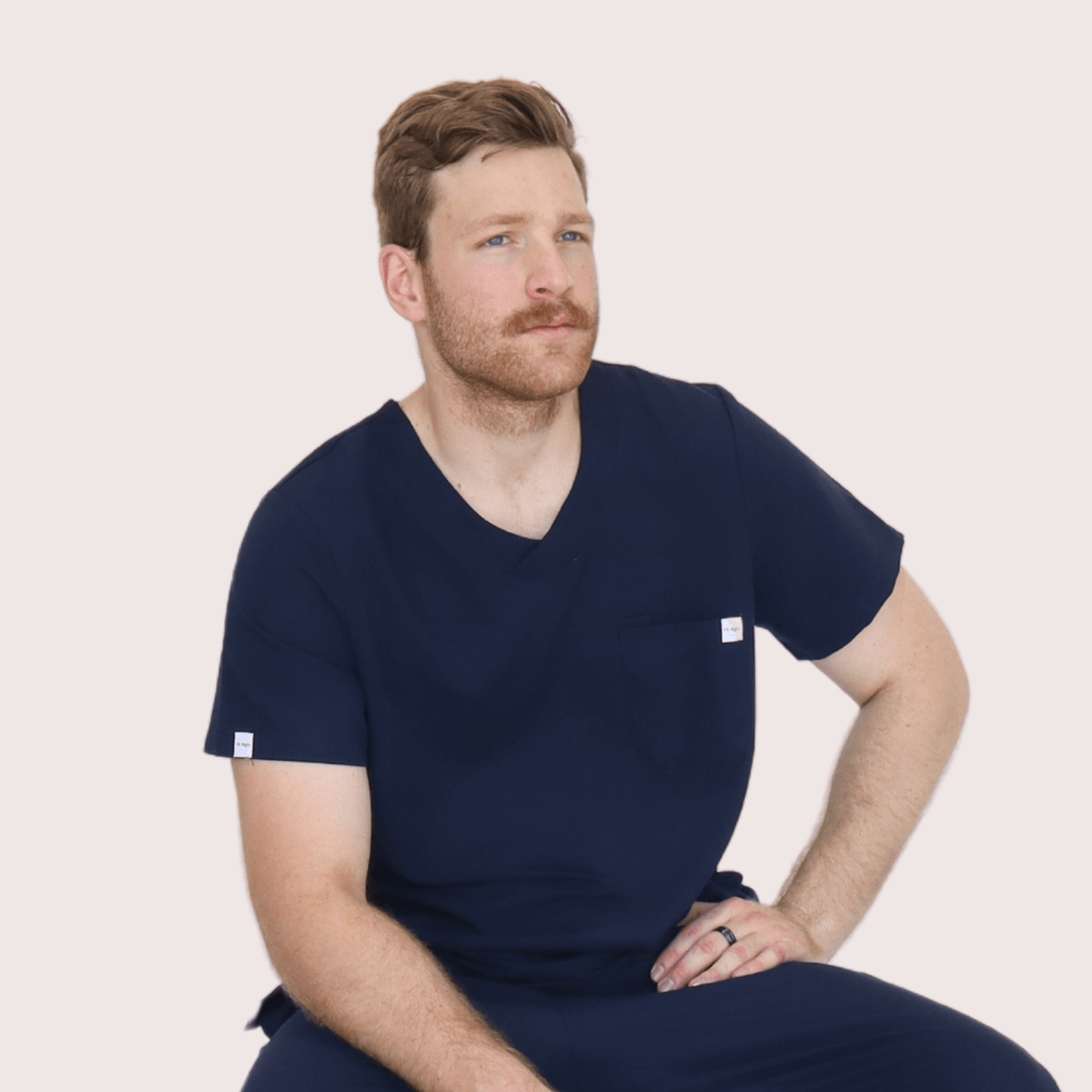 Fit Right Medical Scrubs_Comfort Fit Scrub Top_Navy4.png