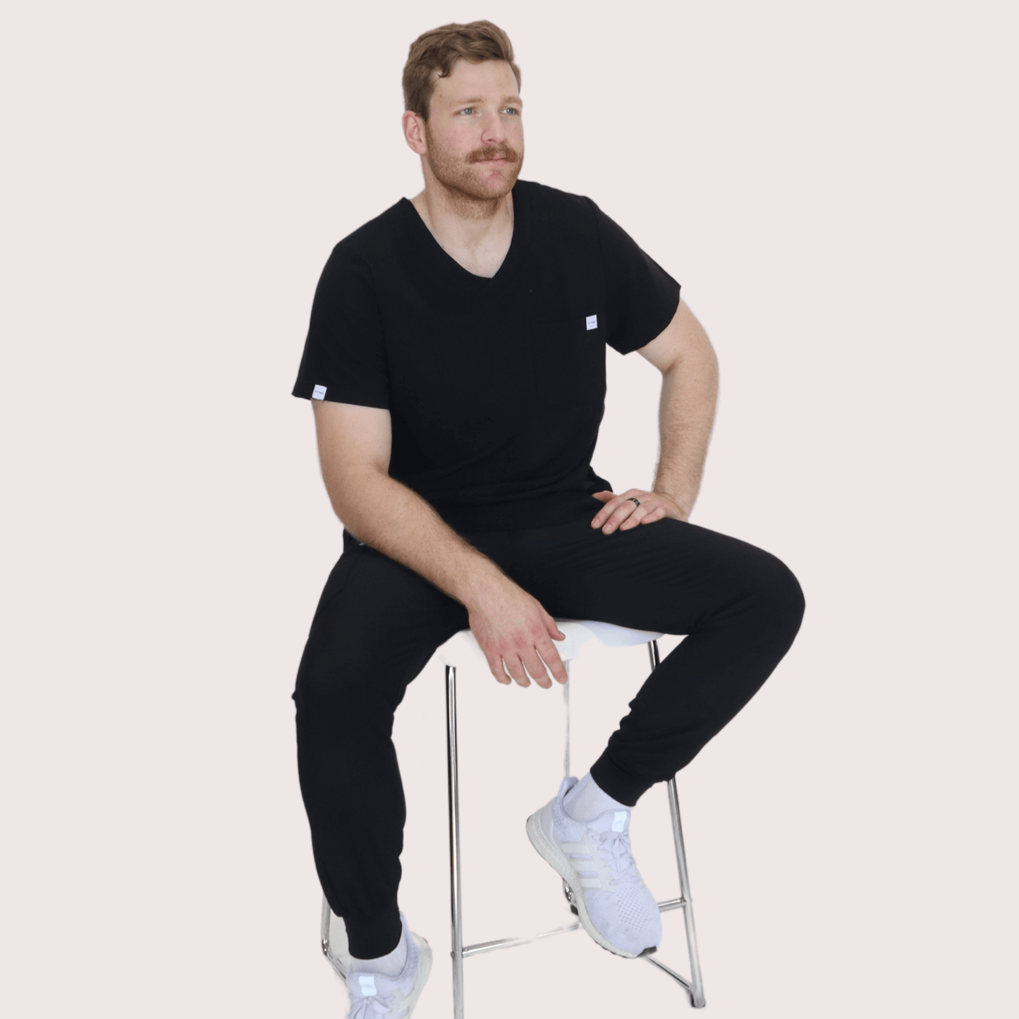 Fit Right Medical Scrubs_Comfort Fit Scrub Top_Black5.png