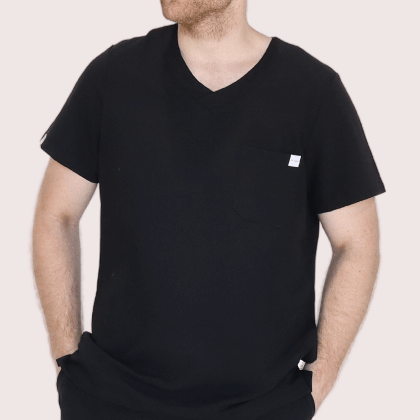 it Right Medical Scrubs_Comfort Fit Scrub Top_Black3.png