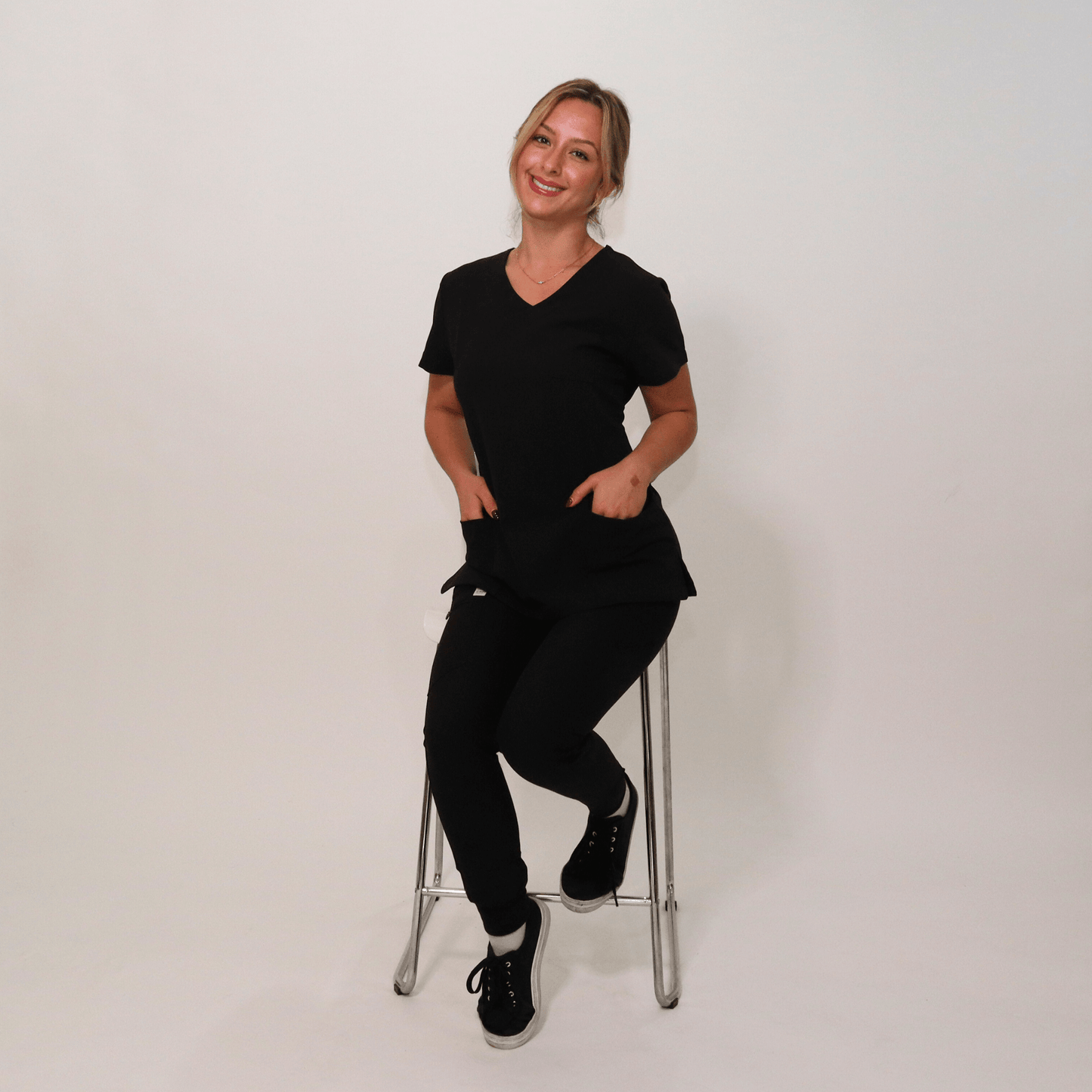 Women's Black Medical Jogger Scrub Pant