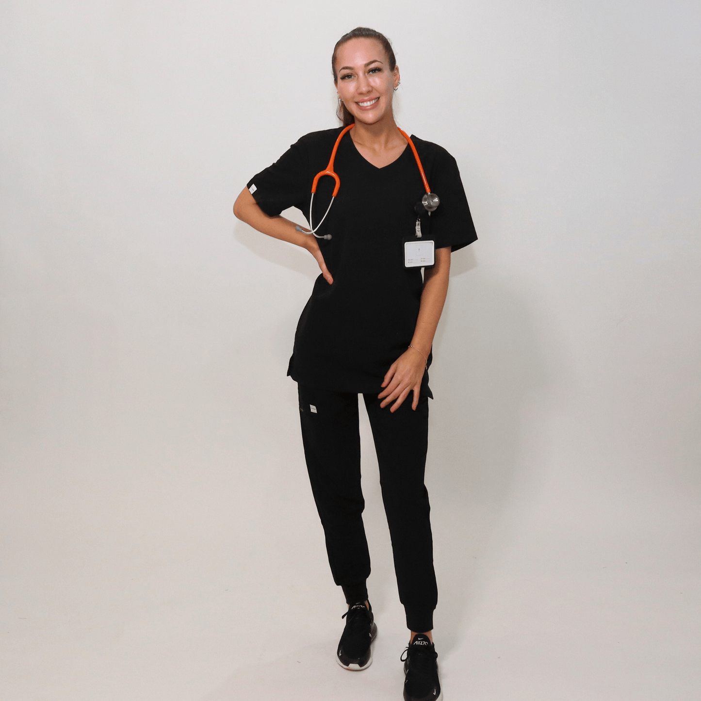 Women's Black Medical Jogger Scrub Pant