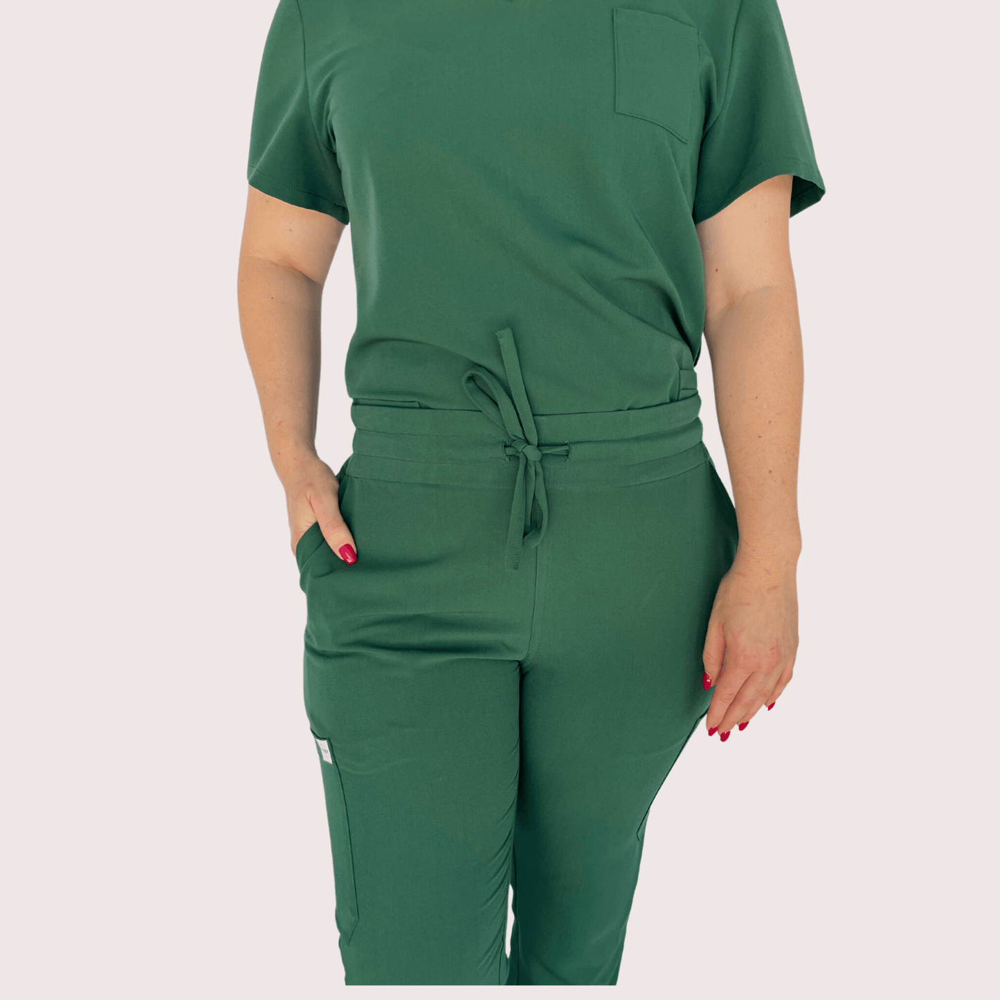 Fit Medical Scrub Scrubs_Comfort Fit Scrub Pants_Hunter Green4.png