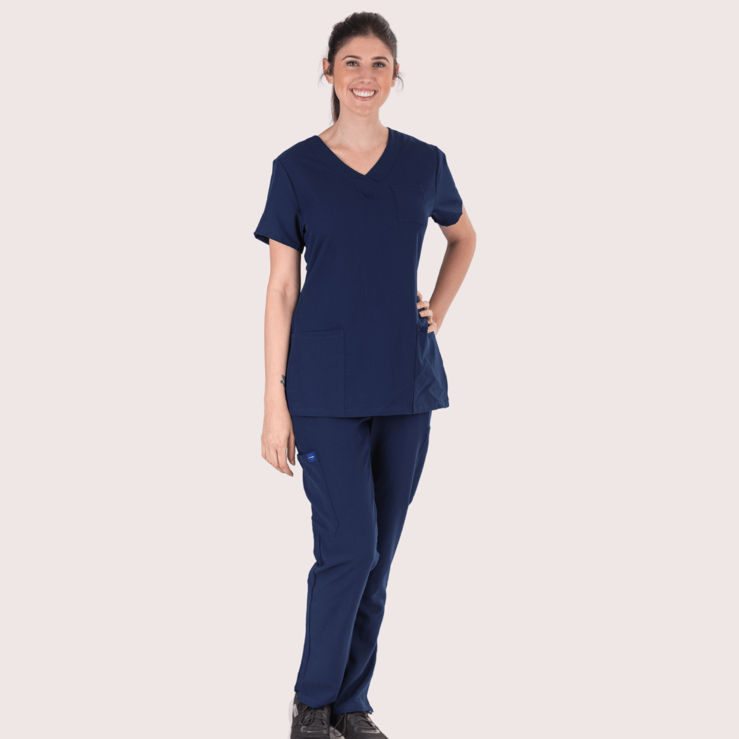 Fit Medical Scrubs_Comfort Fit Pant_Navy3.png