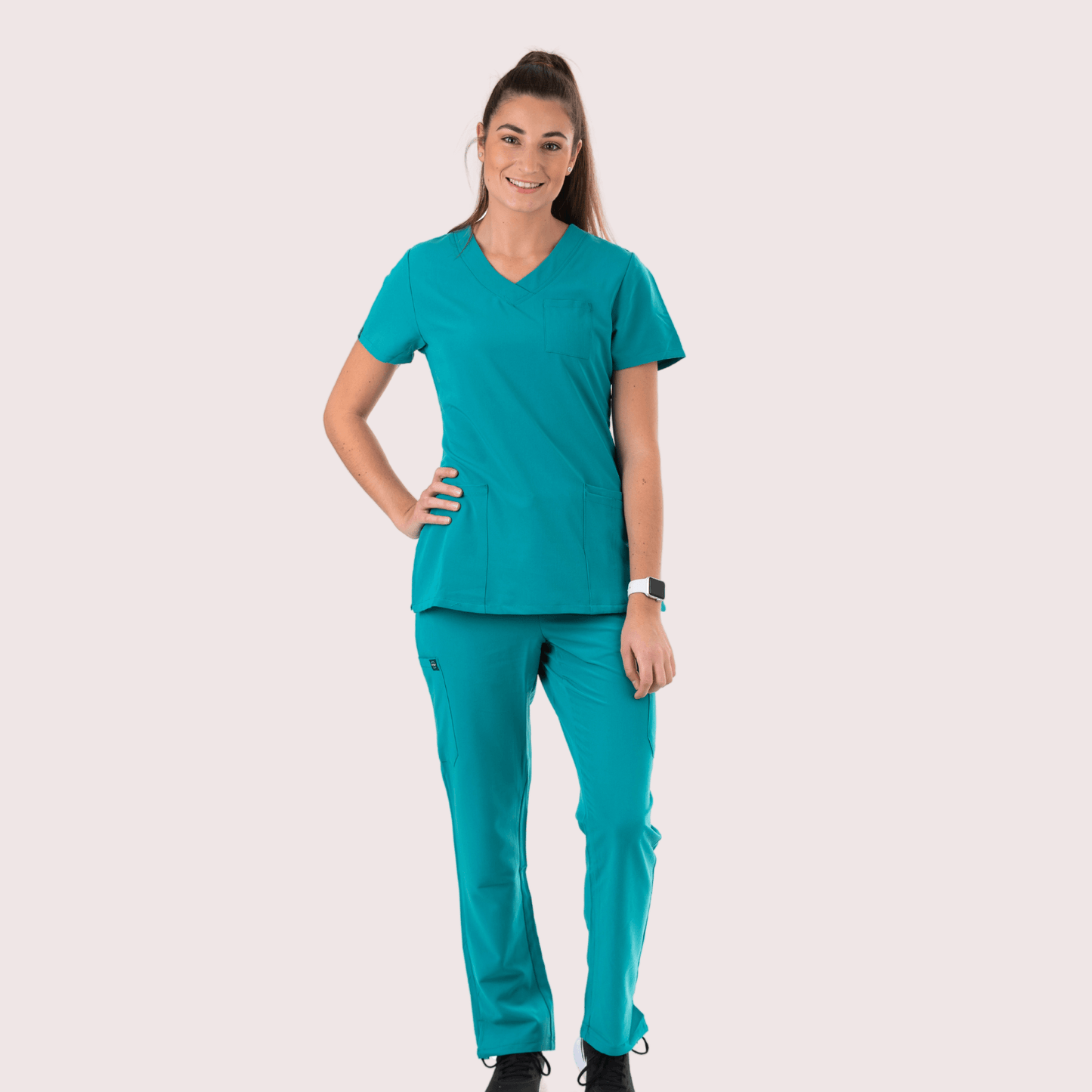 Fit Right Medical Scrubs_Comfort Fit Medical Scrub Pant_Teal13.png