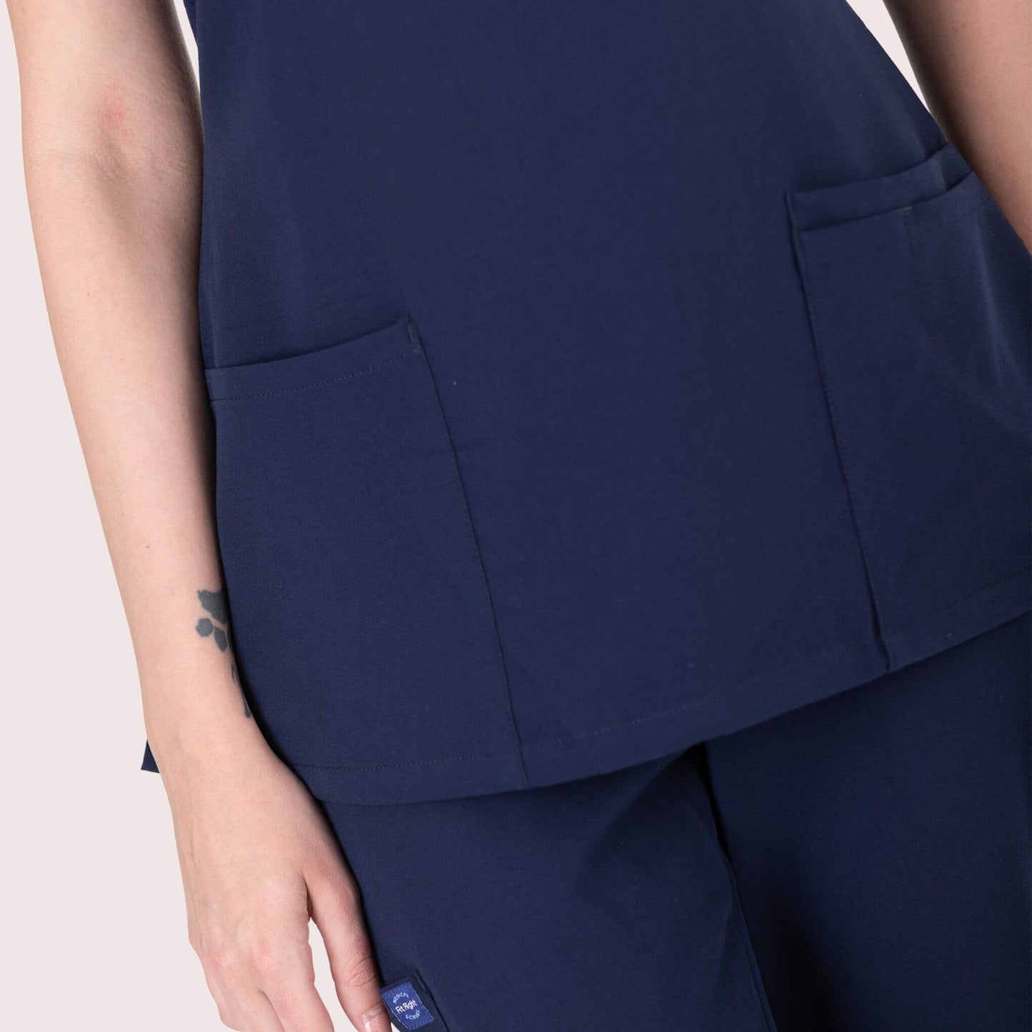 Fit Right Medical Scrubs_Comfort Fit Medical Scrub Top_Navy6.png
