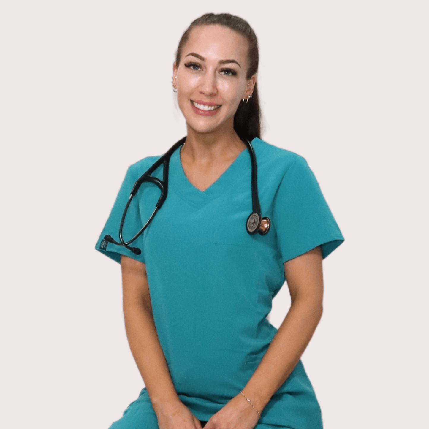 Fit Right Medical Scrubs_Comfort Fit Medical Scrub Top_Teal6.png