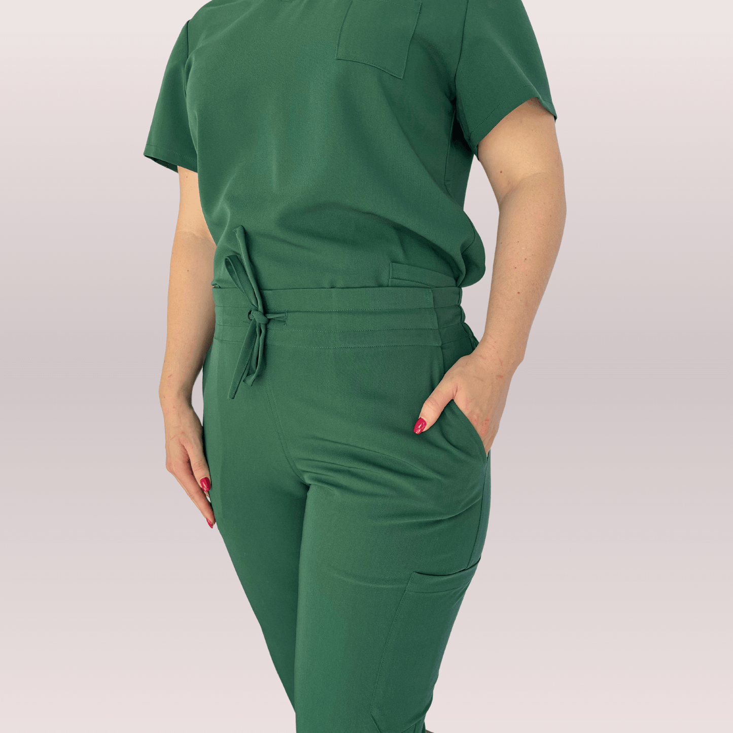 Women's Essential Hunter Green Medical Scrub Pant
