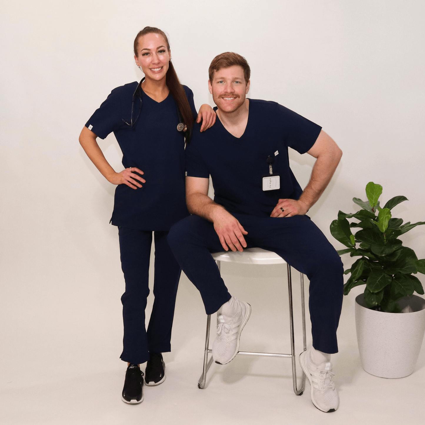 Women's Essential Navy Medical Scrub Pant