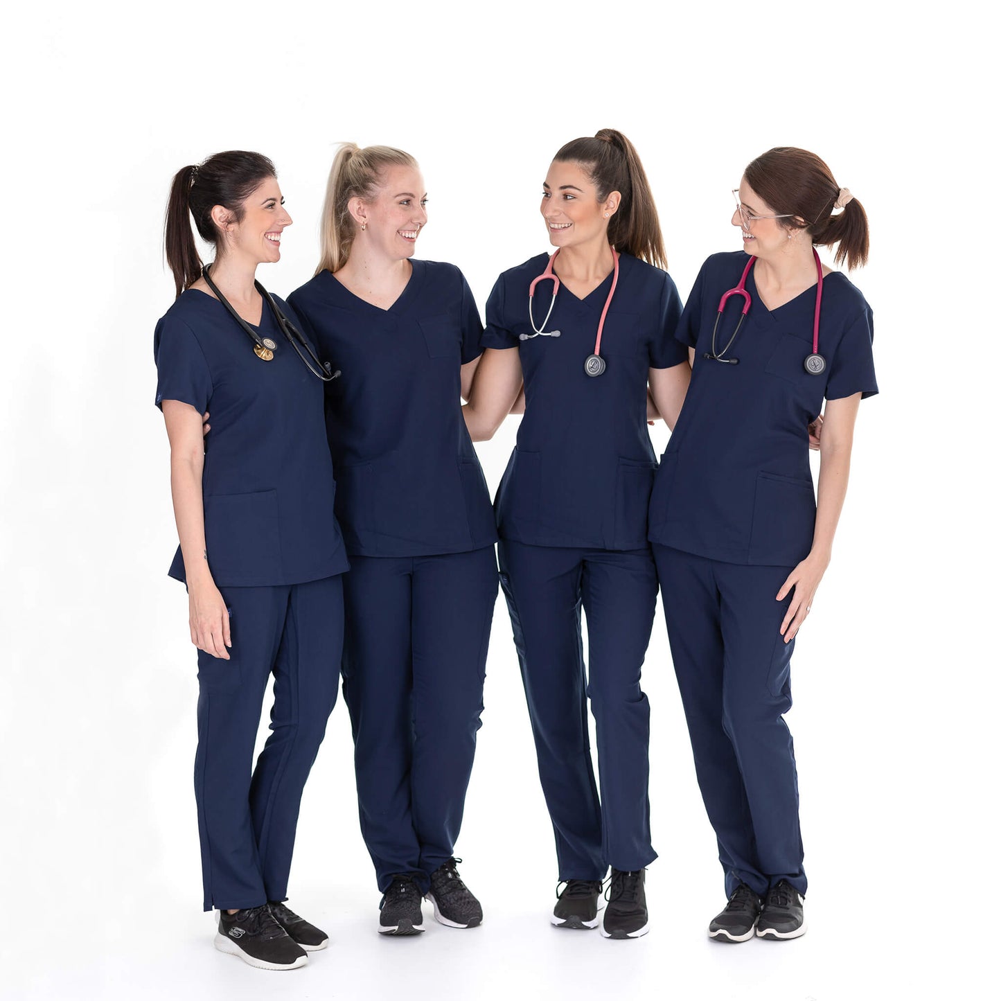 Shop Navy Medical Scrub Bundle including Navy Medical Scrub Top and Medical Scrub Pant from Fit Right Medical Scrubs