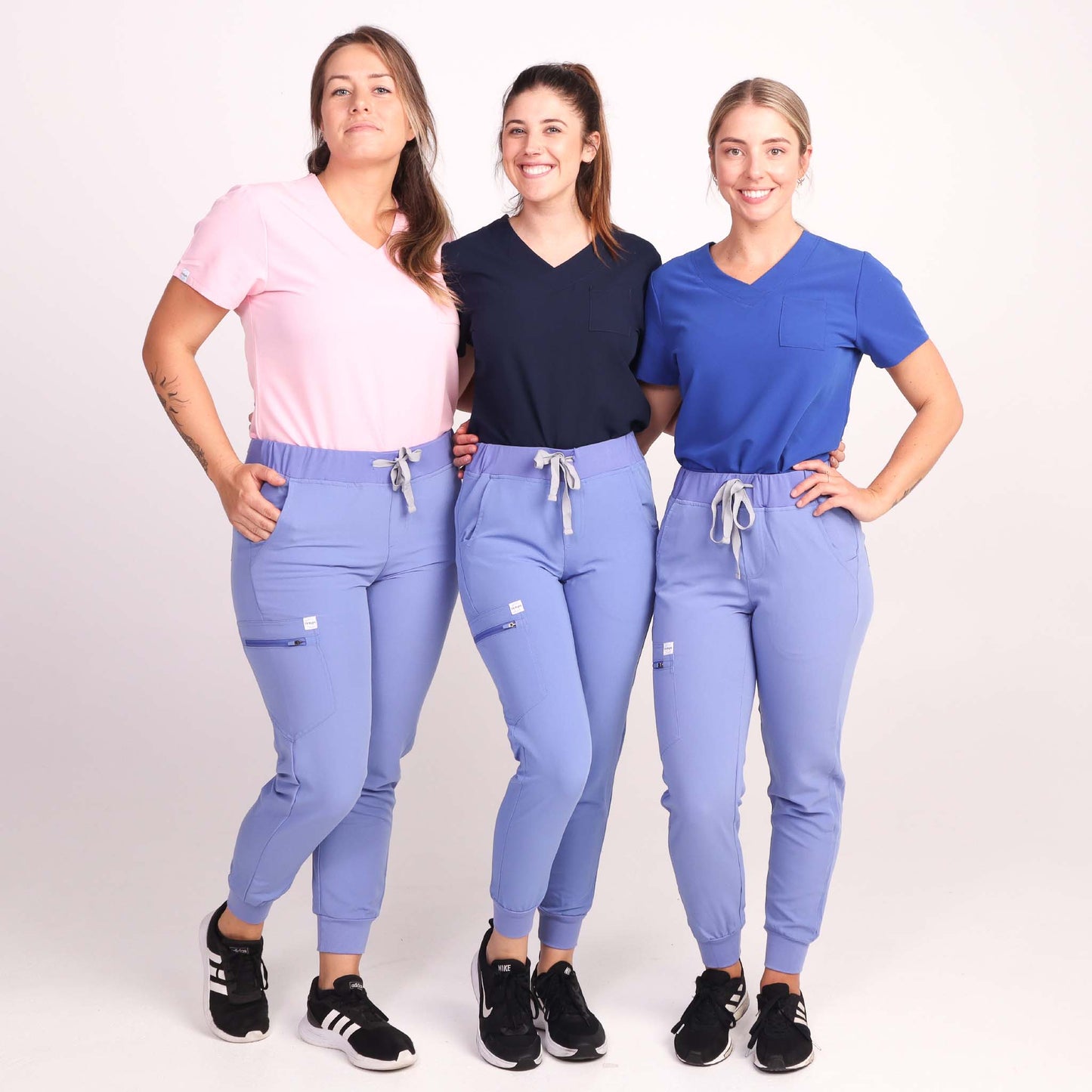 Women's Light Blue Medical Jogger Scrub Pant