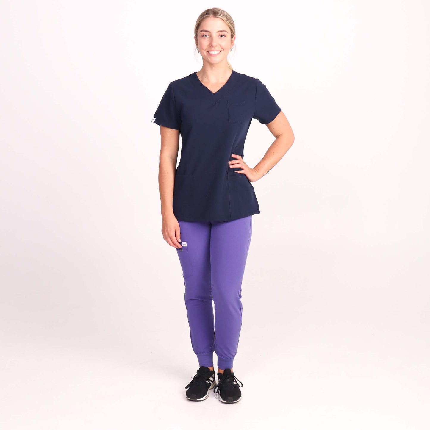 Women's Purple Medical Jogger Scrub Pant