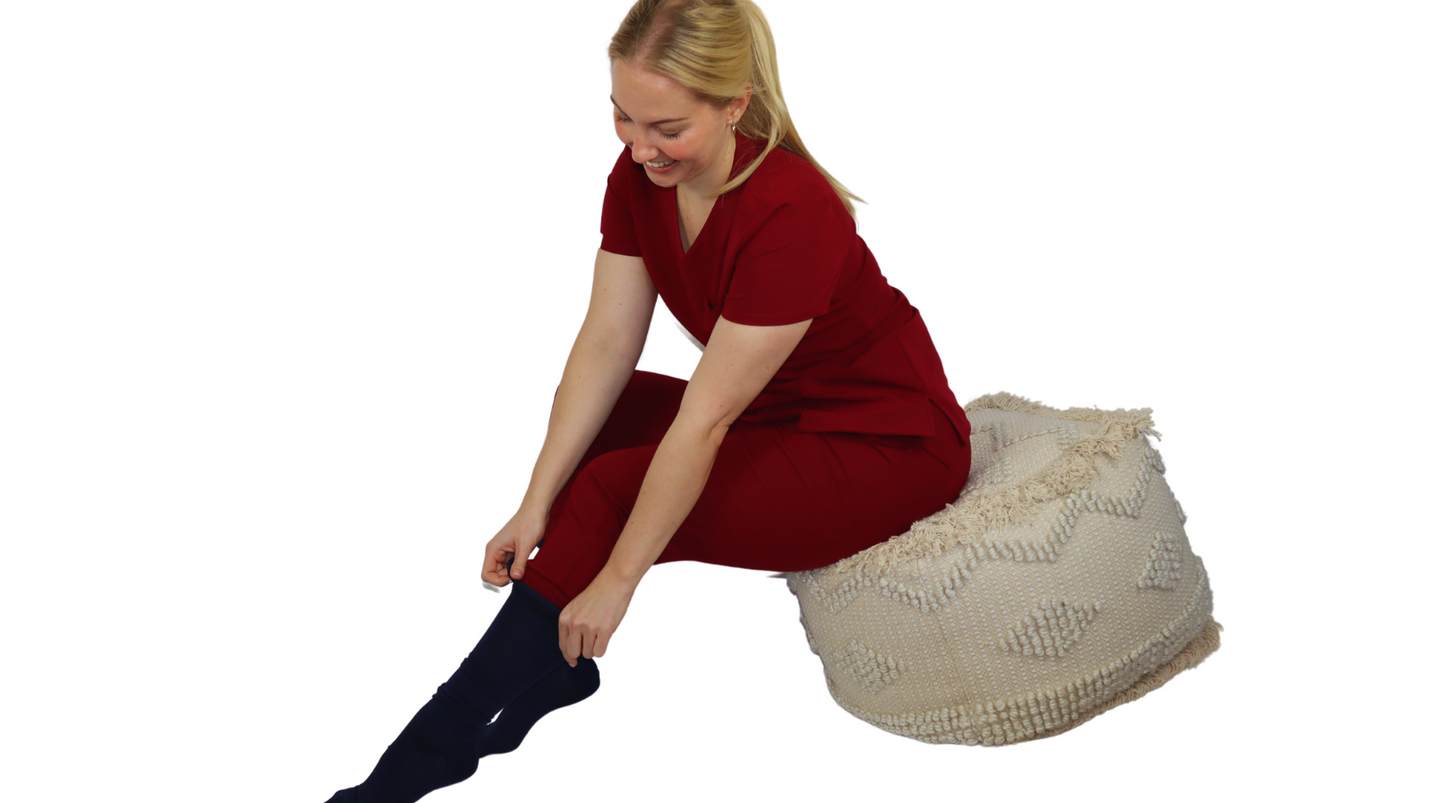 Fit Right Medical Scrubs Accessories are a line of products designed to complement and enhance the functionality of the Fit Right medical scrubs. The accessories include items such as badge holders, compression socks and scrub caps.