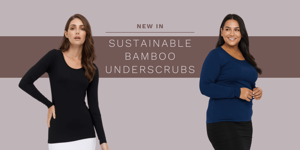 Fit Right Medical Scrubs Sustainable Bamboo Medical Underscrub Tops