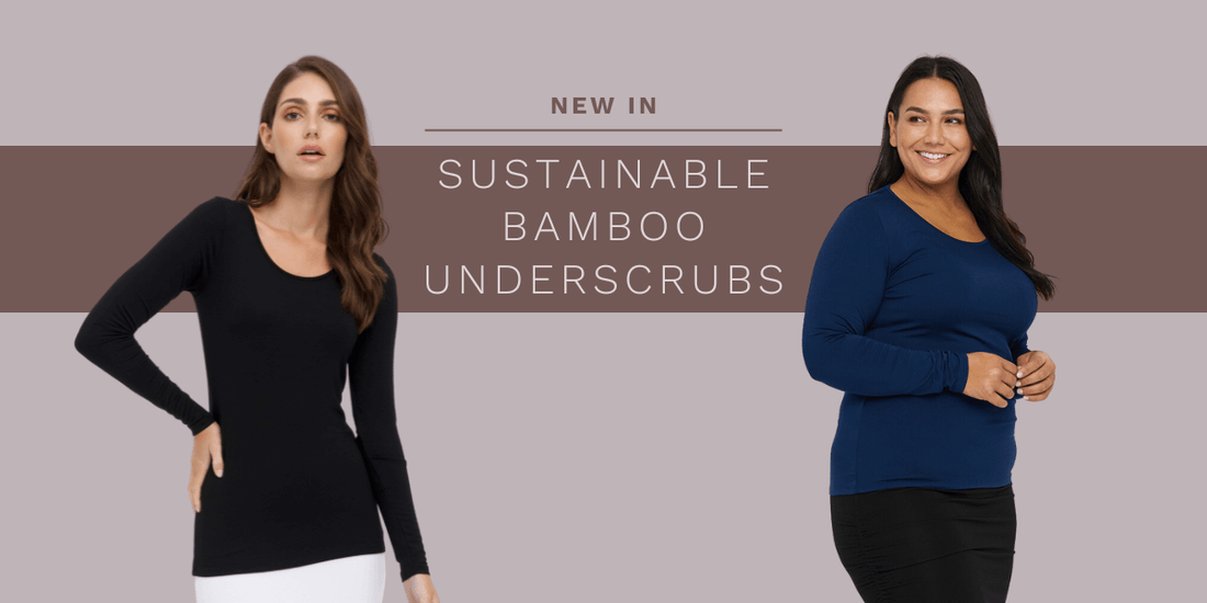 Fit Right Medical Scrubs Sustainable Bamboo Medical Underscrub Tops