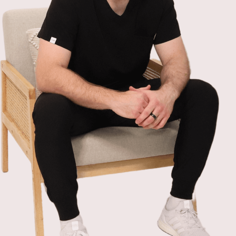 Fit Right Medical Scrubs_Comfort Fit Jogger Scrub Pants_Black2.png