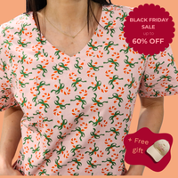'Candy Cane Cutie' Christmas Scrub Top