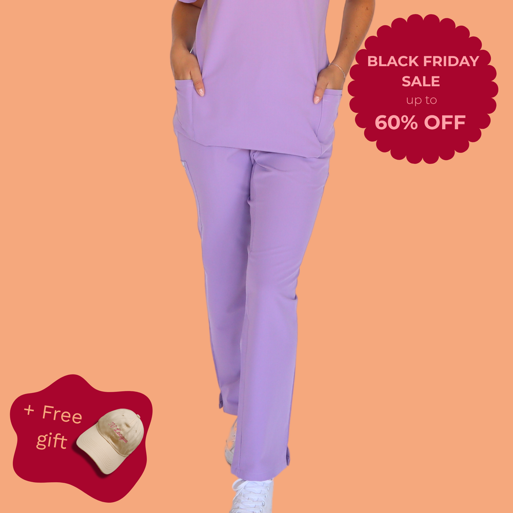 Fit Right Medical Scrubs Lilac Pant