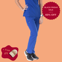 Comfort Fit Royal Blue Medical Scrub Pant