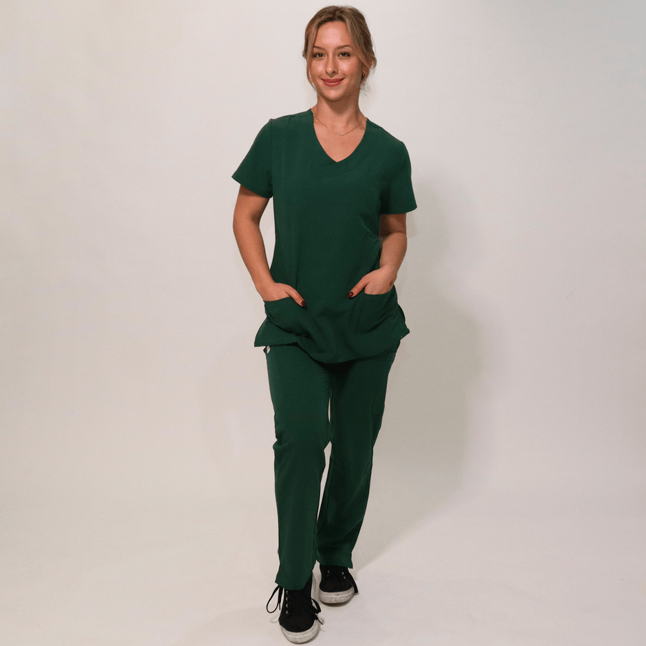 Hunter Green Medical Scrubs Fit Right Medical Scrubs