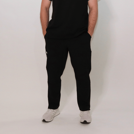 Men's Essential Black Medical Scrub Pant