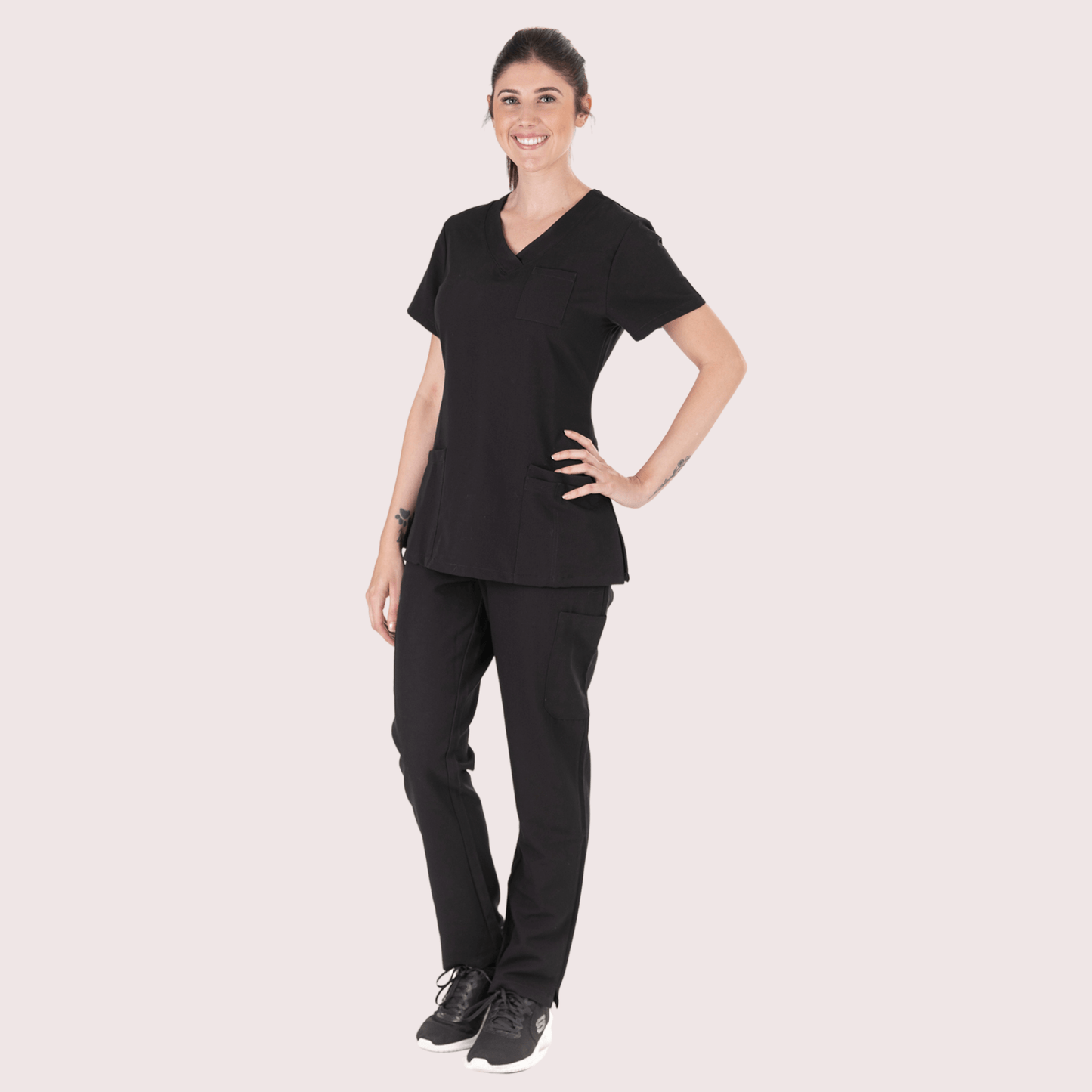 Fit Right Medical Scrubs_Comfort Fit Medical Scrub Pant_Black2.png