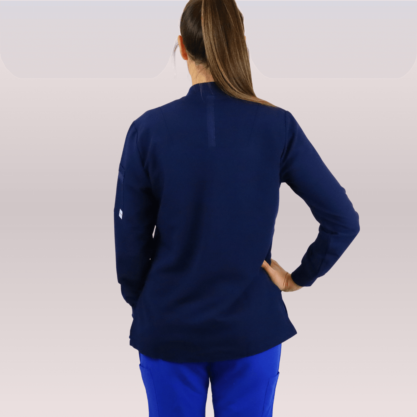 Navy Medical Scrub Jacket