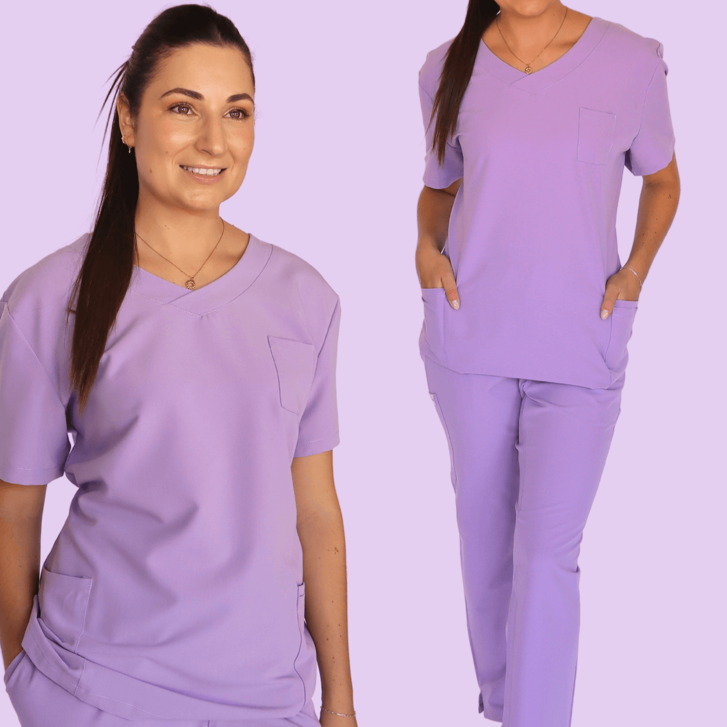 Fit Right Medical Scrubs Lilac Scrub Top and Pant1.png