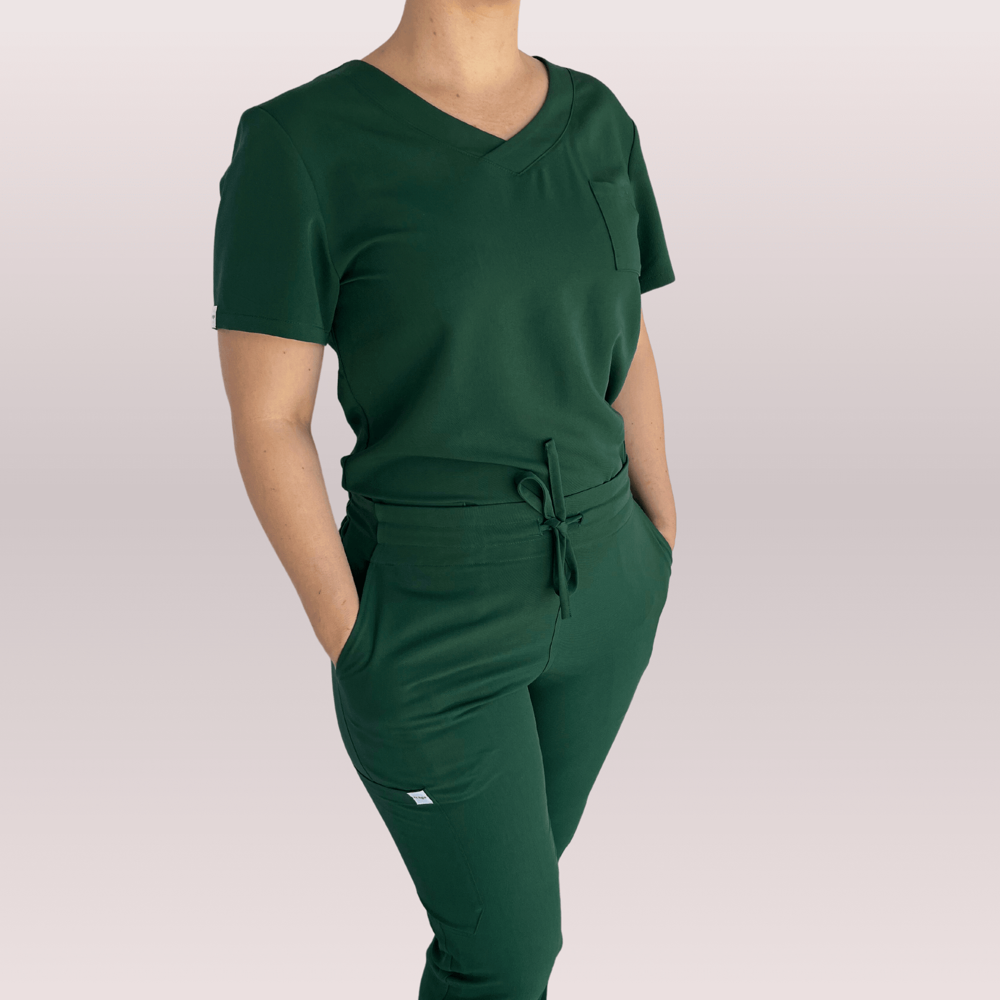 Green outlet scrub top