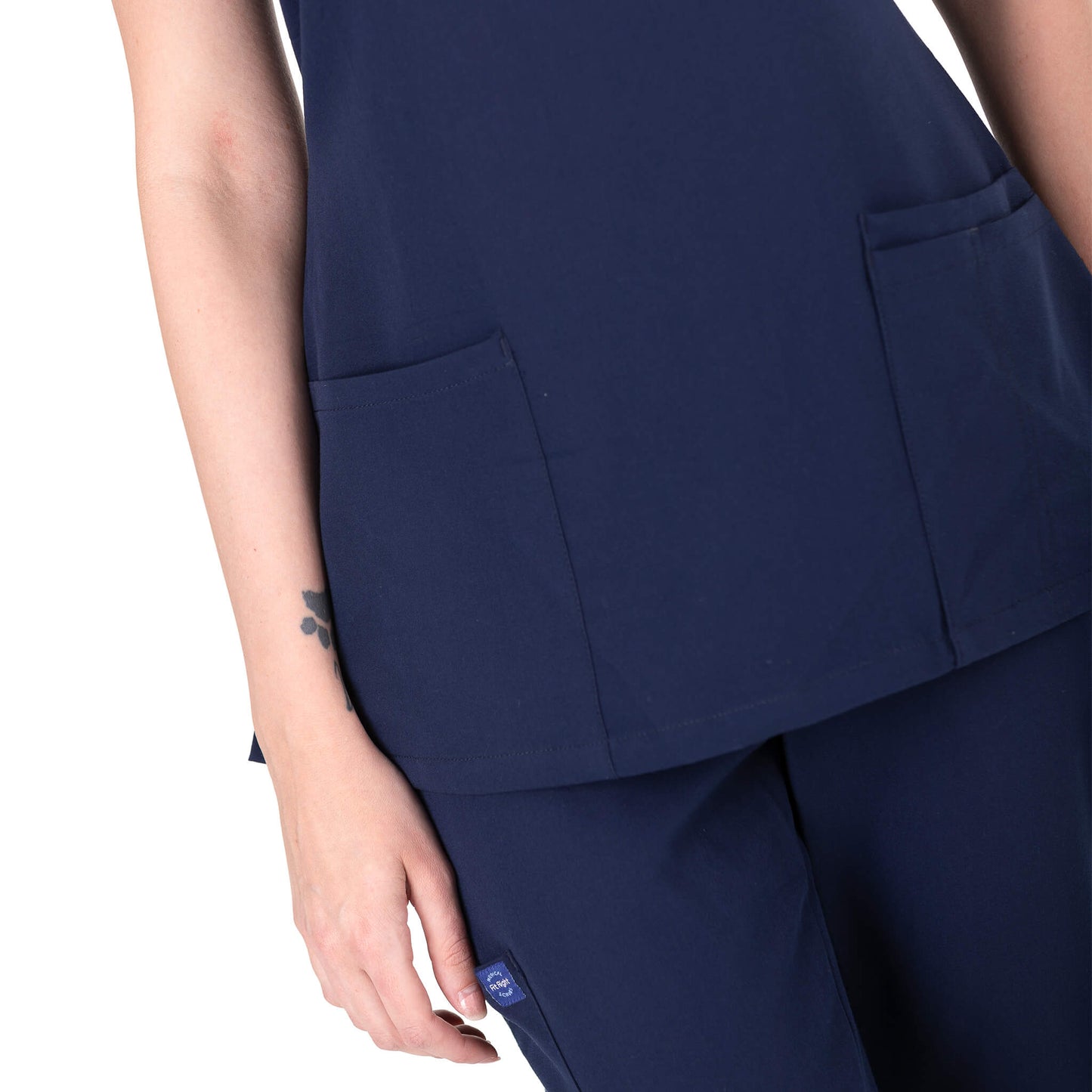 Shop Navy Medical Scrub Bundle including Navy Medical Scrub Top and Medical Scrub Pant from Fit Right Medical Scrubs