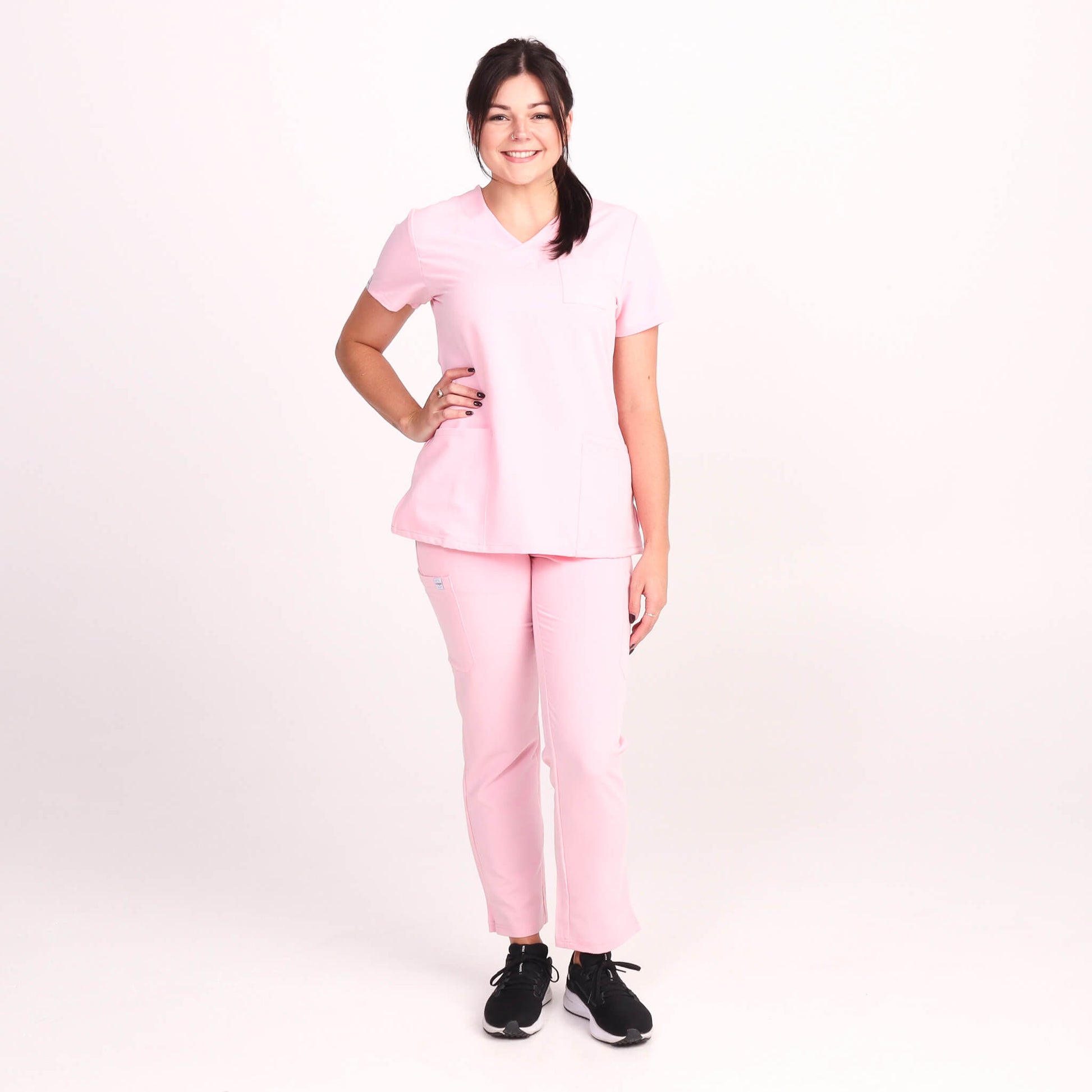 Nurses wearing Pink Medical Scrubs from Pit Right Medical Scrubs