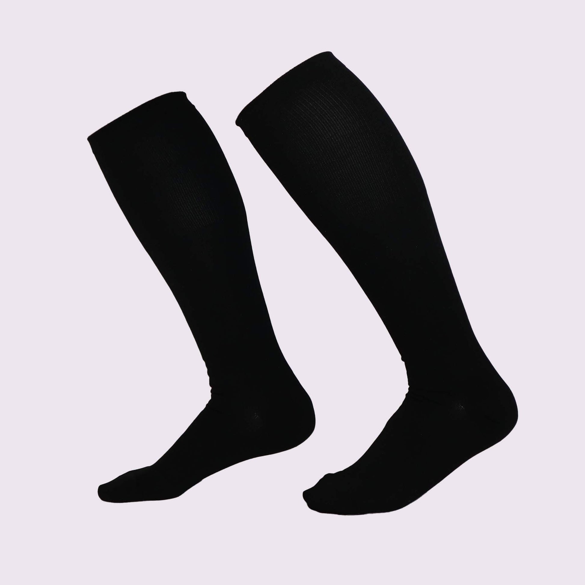 Black Compression Socks | Knee Length from Fit Right Medical Scrubs