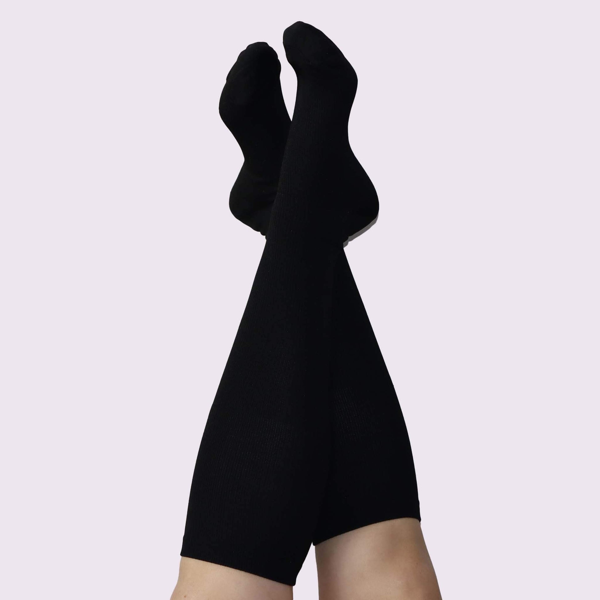 Black Compression Socks | Knee Length from Fit Right Medical Scrubs