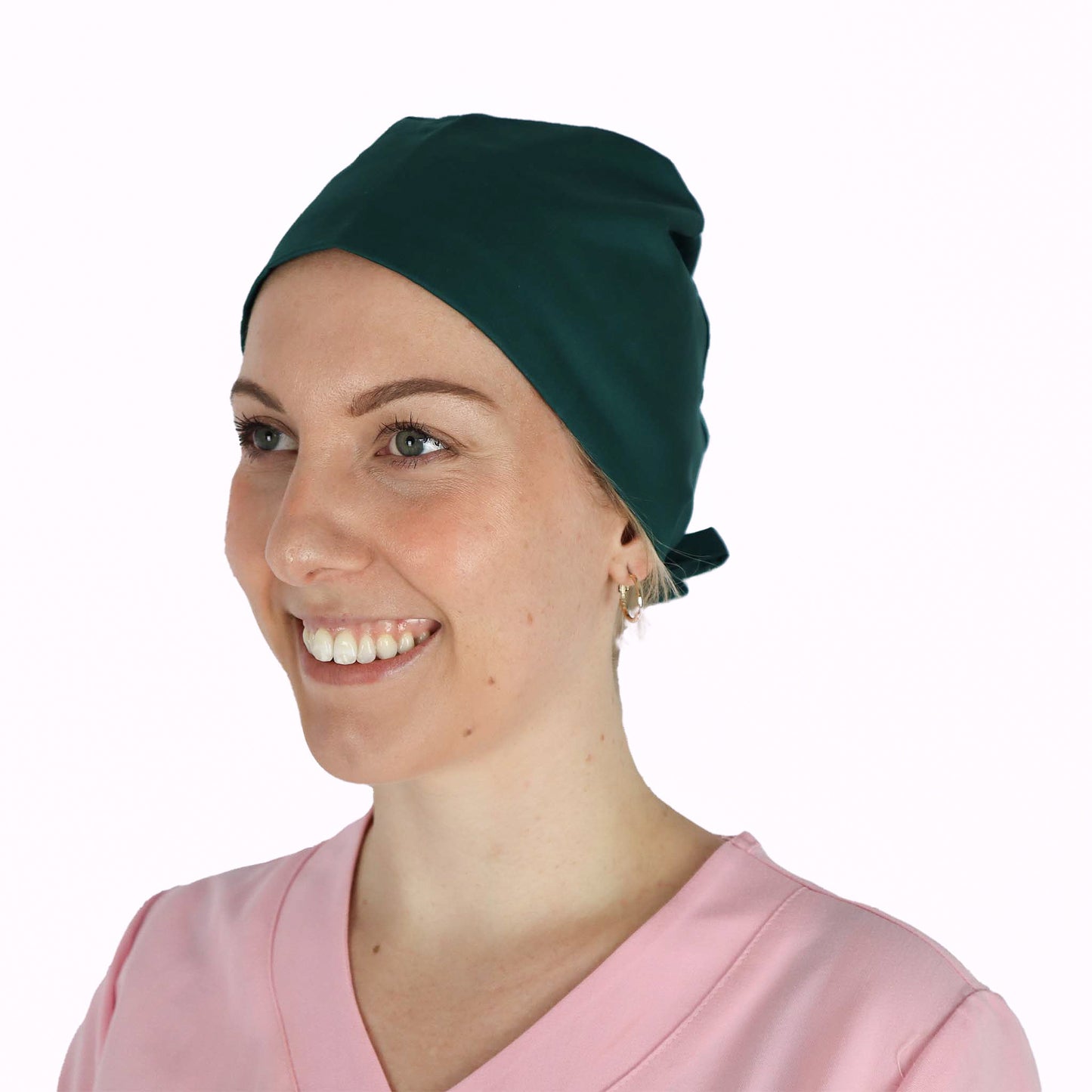 Fit Right Medical Scrubs Medical Scrub Cap in Forest Green