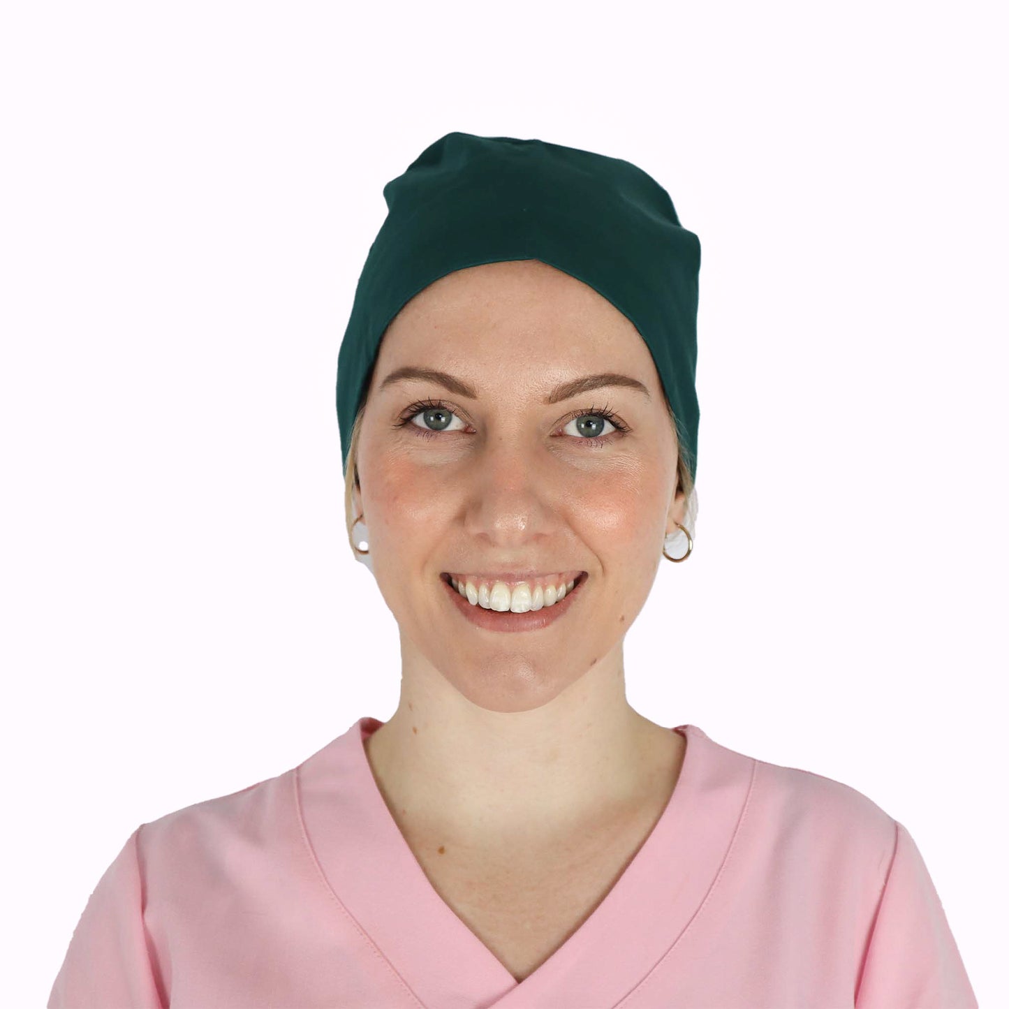 Fit Right Medical Scrubs Medical Scrub Cap in Forest Green