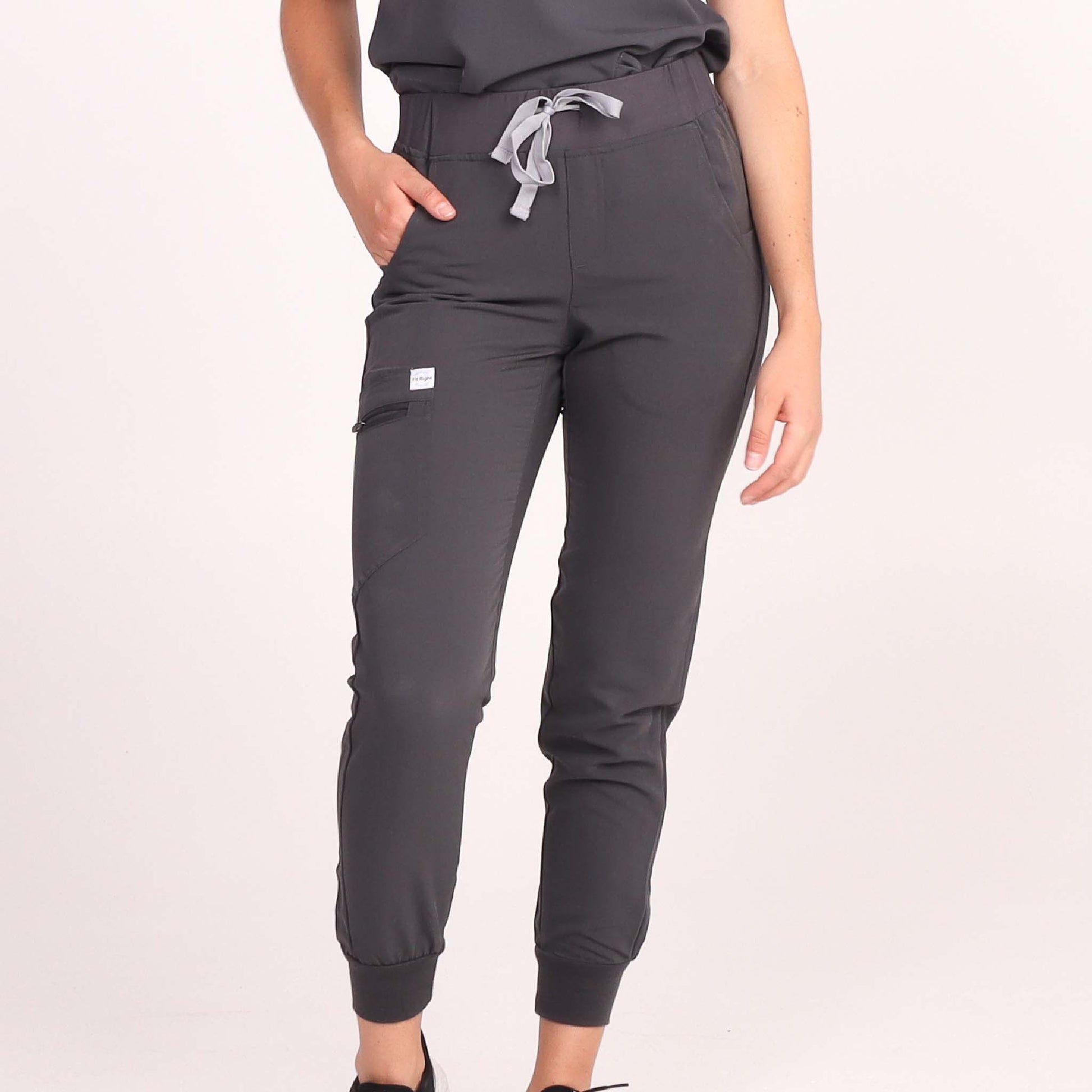 Fit Right Medical Scrubs Grey Medical Scrub Jogger Pant