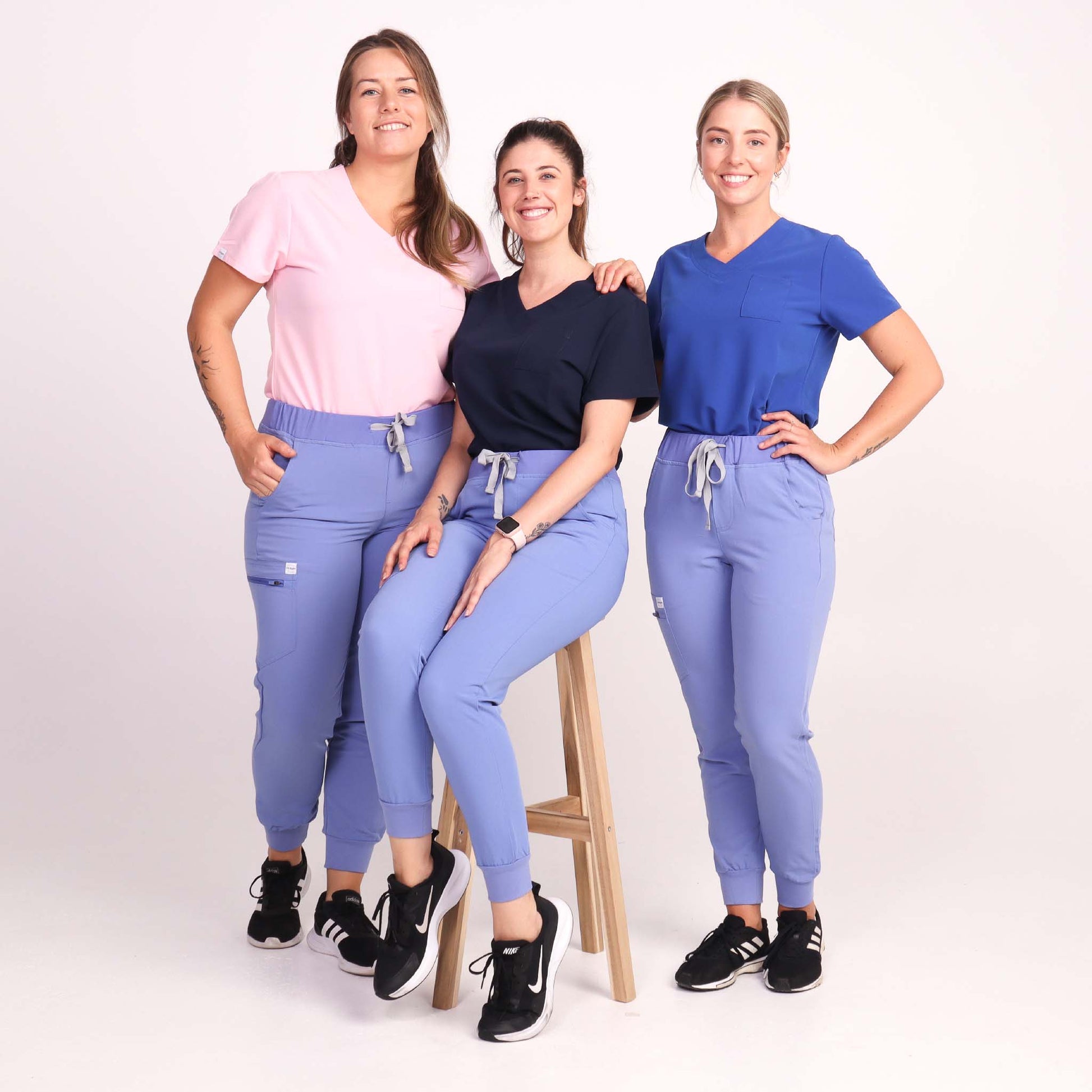 Fit Right Medical Scrubs Light Blue Medical Scrub Jogger Pant