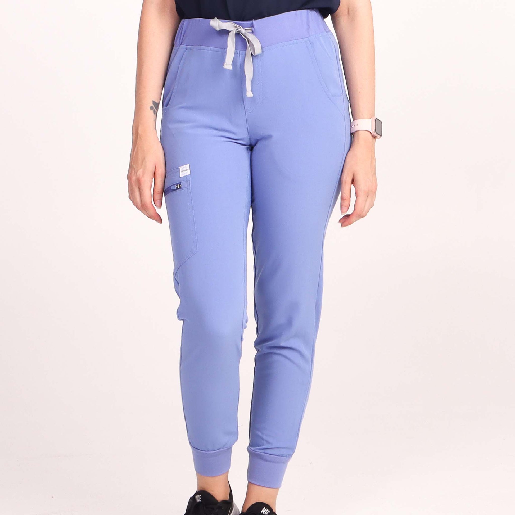 Fit Right Medical Scrubs Light Blue Medical Scrub Jogger Pant
