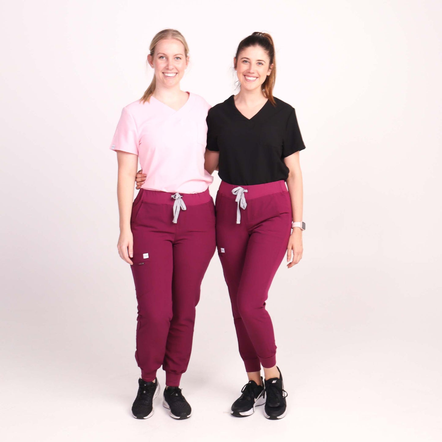 Women's Maroon Medical Jogger Scrub Pant