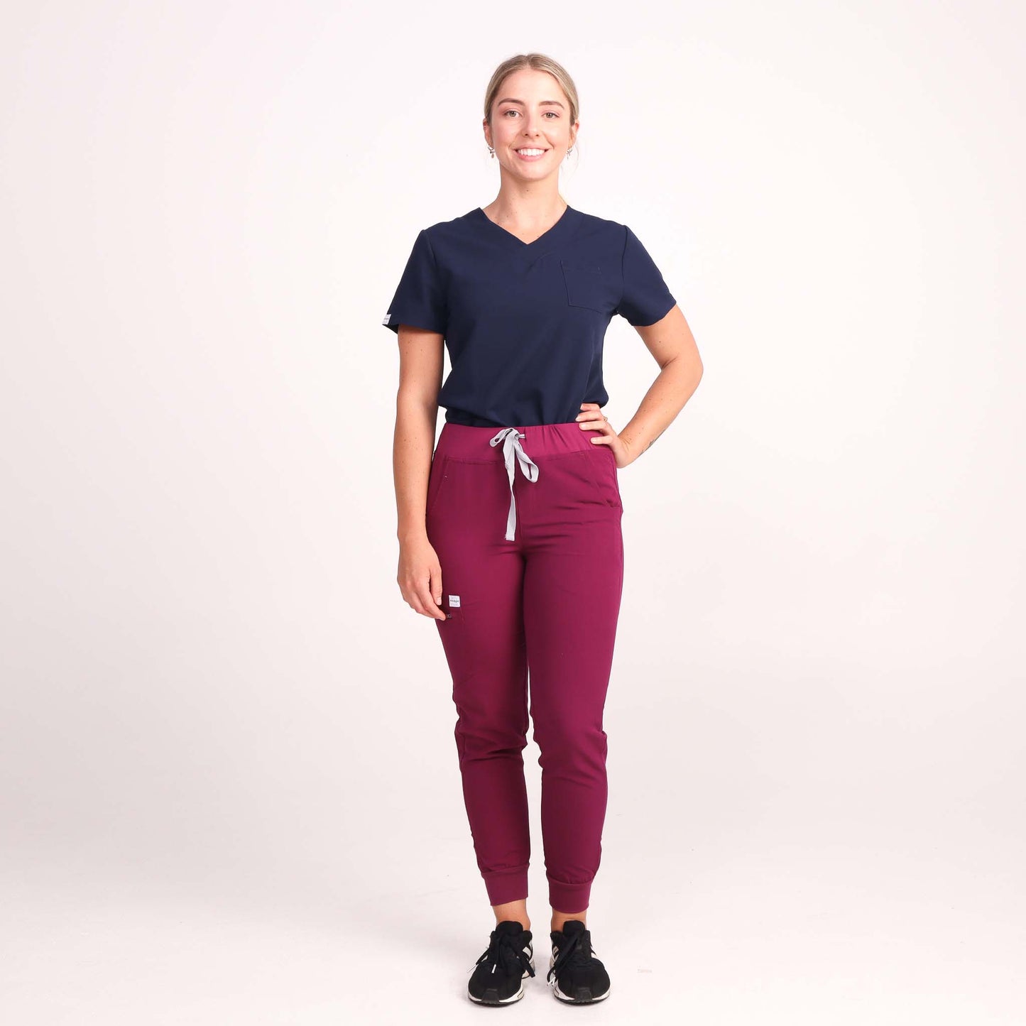 Fit Right Medical Scrubs Maroon Medical Scrub Jogger Pant