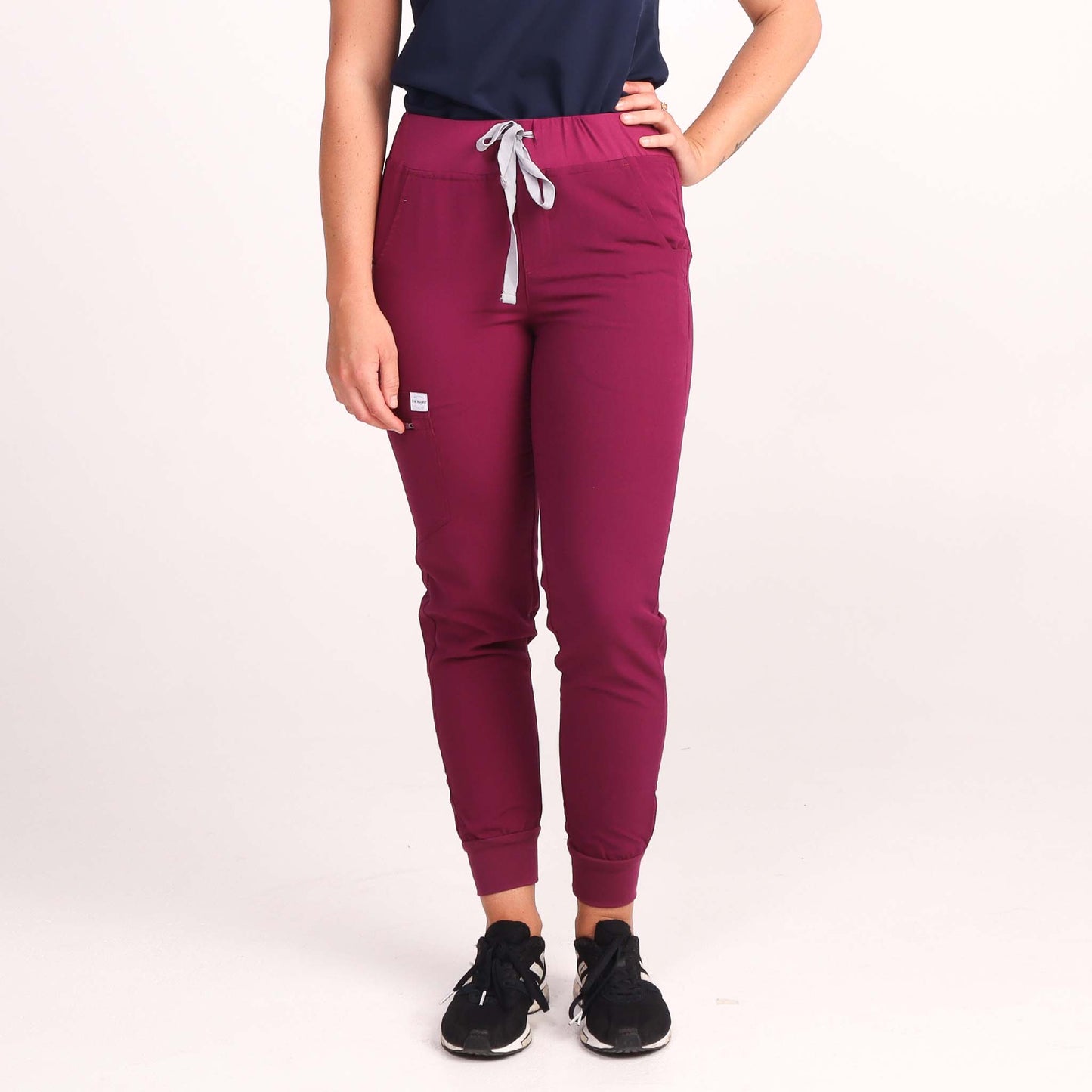 Women's Maroon Medical Jogger Scrub Pant