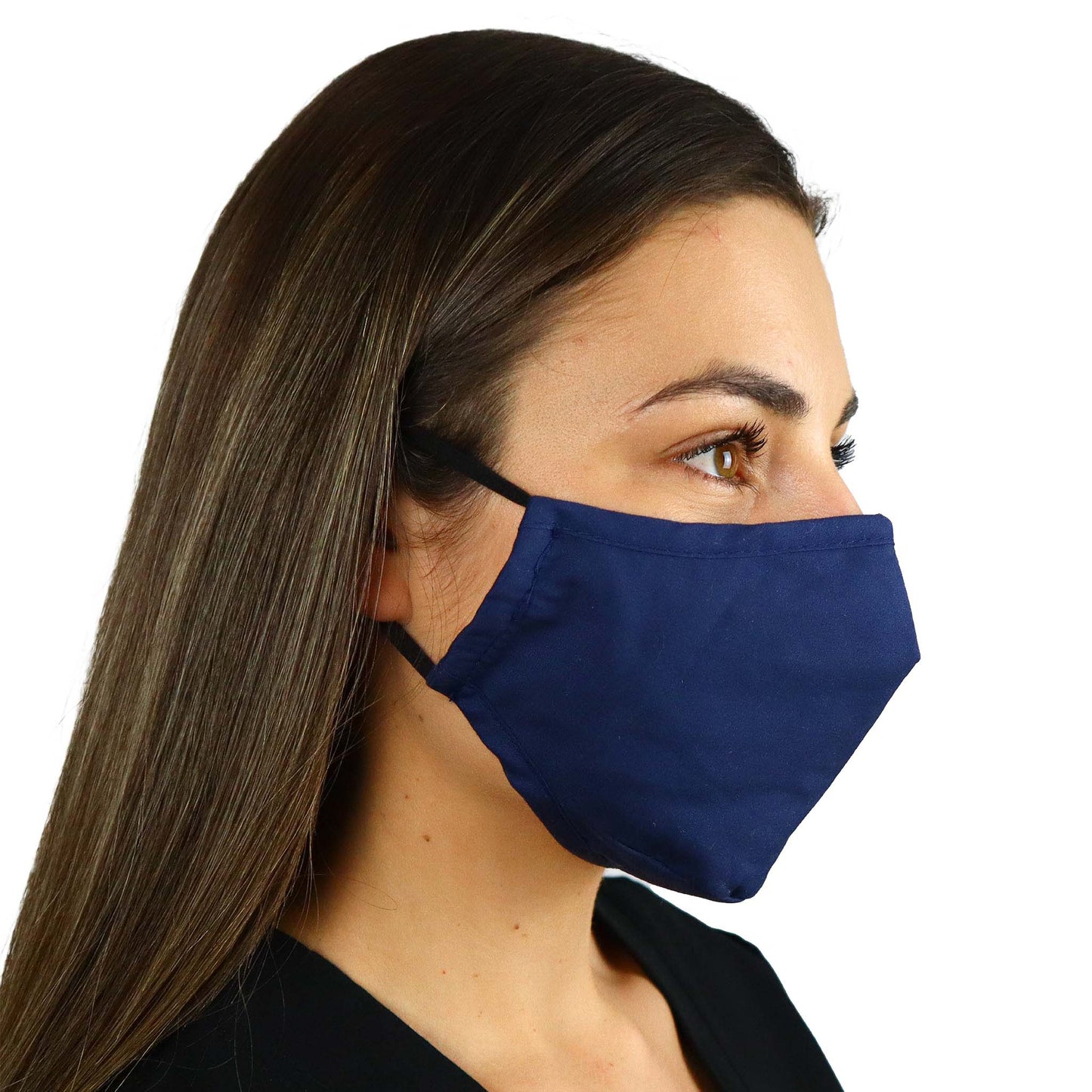 Fit Right Medical Scrubs Navy Face Mask Covering