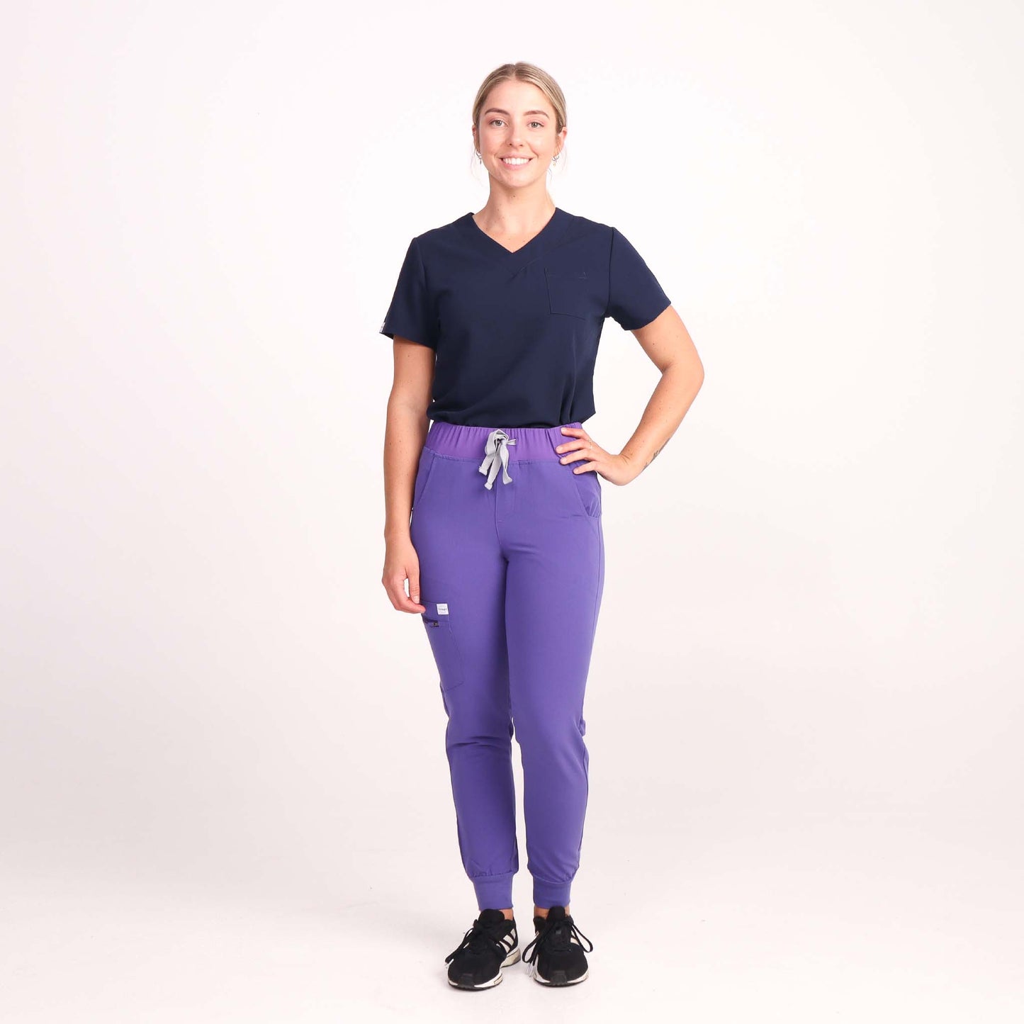 Women's Purple Medical Jogger Scrub Pant